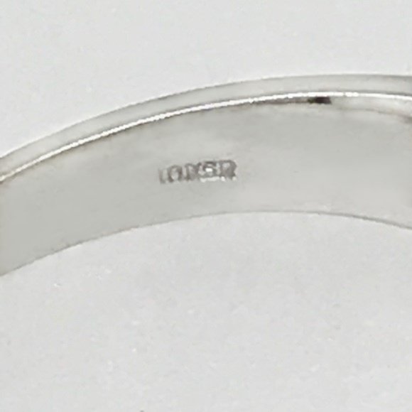 Men's.30 ctw diamond & solid 10 kt heavy WG ring